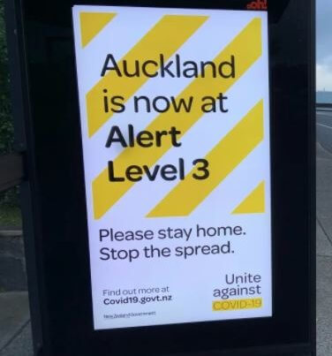 Covid-19 Alert Level 3 sign