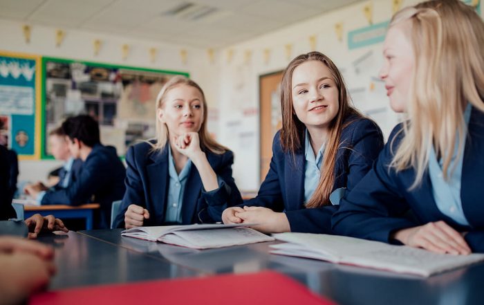 Free teen dental, teenage girls in school uniforms